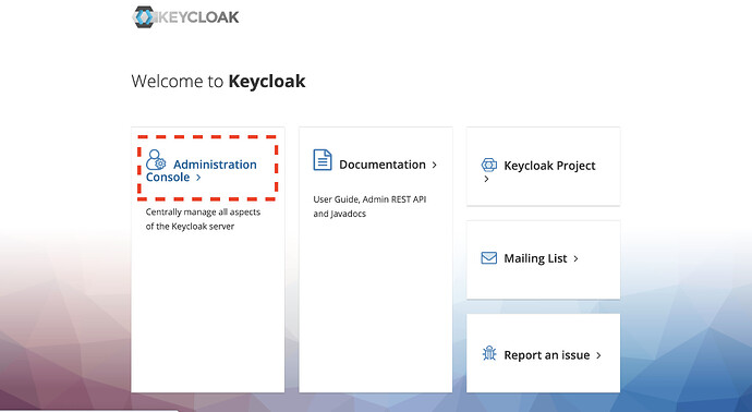Keycloack Admin Link