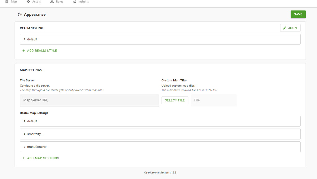 OpenRemote Manager version - Manager UI - OpenRemote