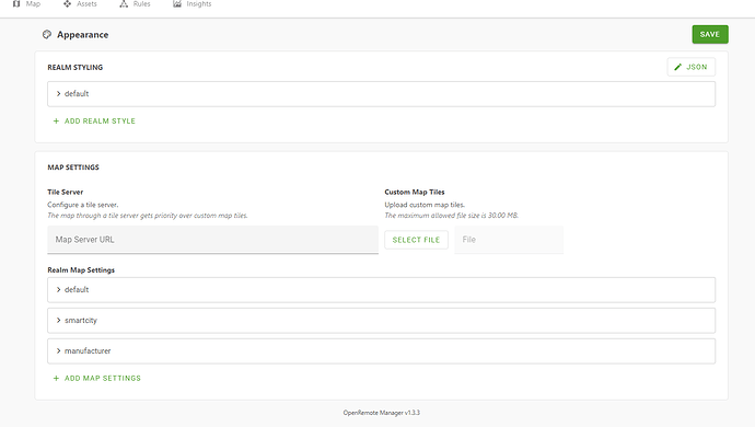 OpenRemote Manager version - Manager UI - OpenRemote